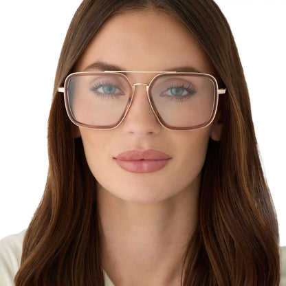 JORDAN - CAFÉ OLE + GOLD + GLASSES
