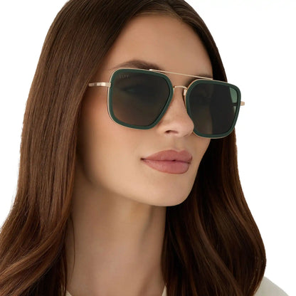 JORDAN - FAIRWAY GREEN + GOLD + ALOE GREEN GRADIENT + POLARIZED SUNGLASSES