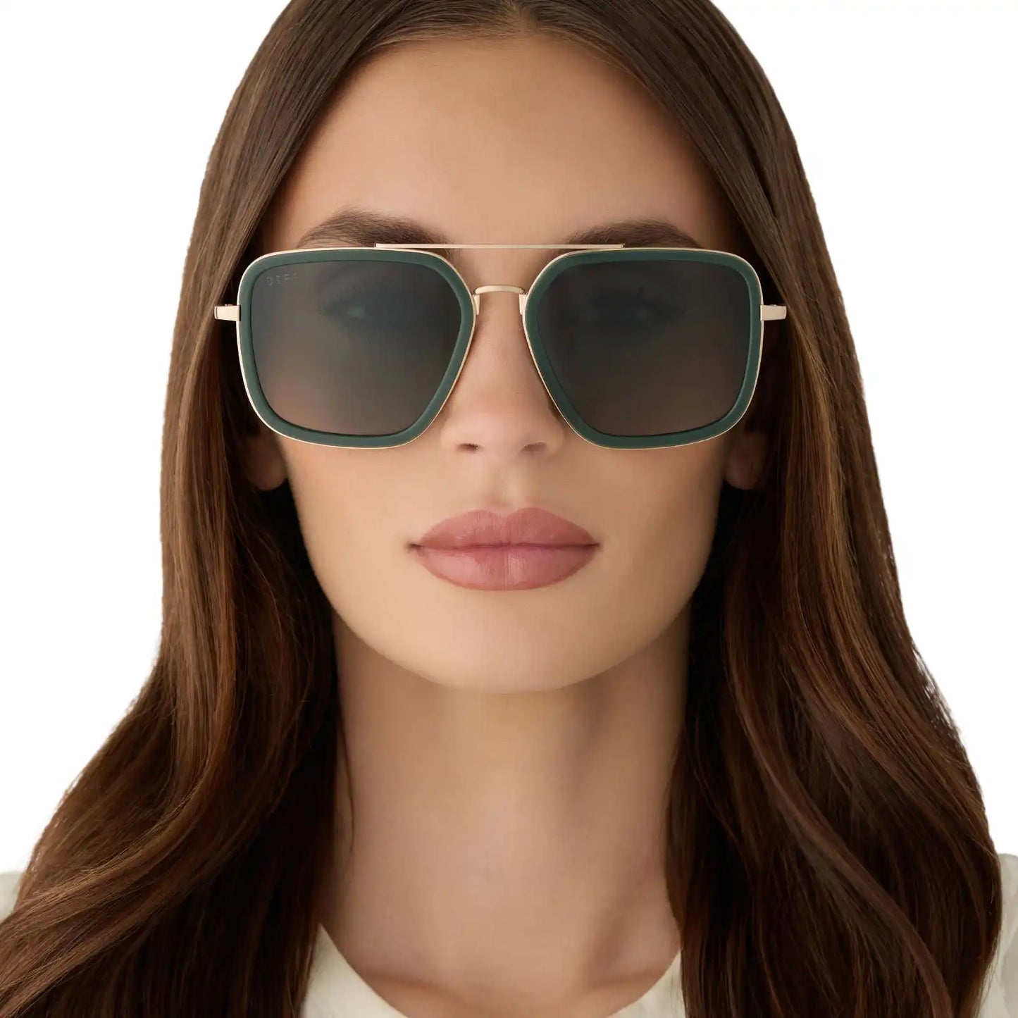 JORDAN - FAIRWAY GREEN + GOLD + ALOE GREEN GRADIENT + POLARIZED SUNGLASSES