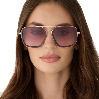 JORDAN - RUGBY RED + BURGUNDY GRADIENT SUNGLASSES