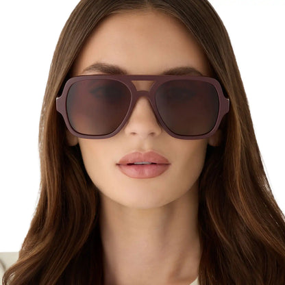 LAYTON - RUGBY RED + BROWN GRADIENT + POLARIZED SUNGLASSES