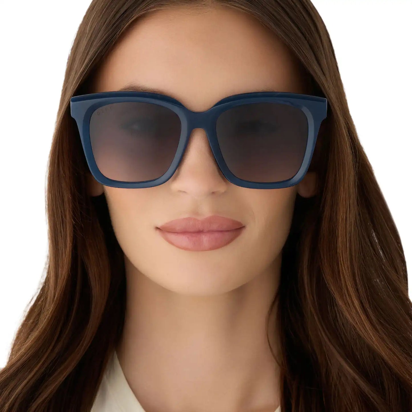 MEREDITH - CLUBHOUSE BLUE + GREY GRADIENT + POLARIZED SUNGLASSES