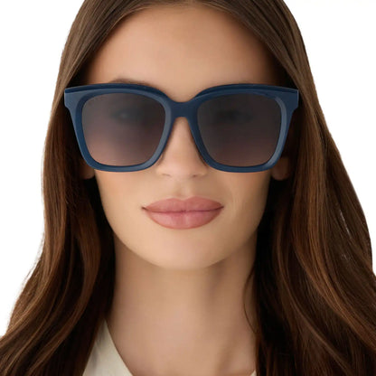 MEREDITH - CLUBHOUSE BLUE + GREY GRADIENT + POLARIZED SUNGLASSES