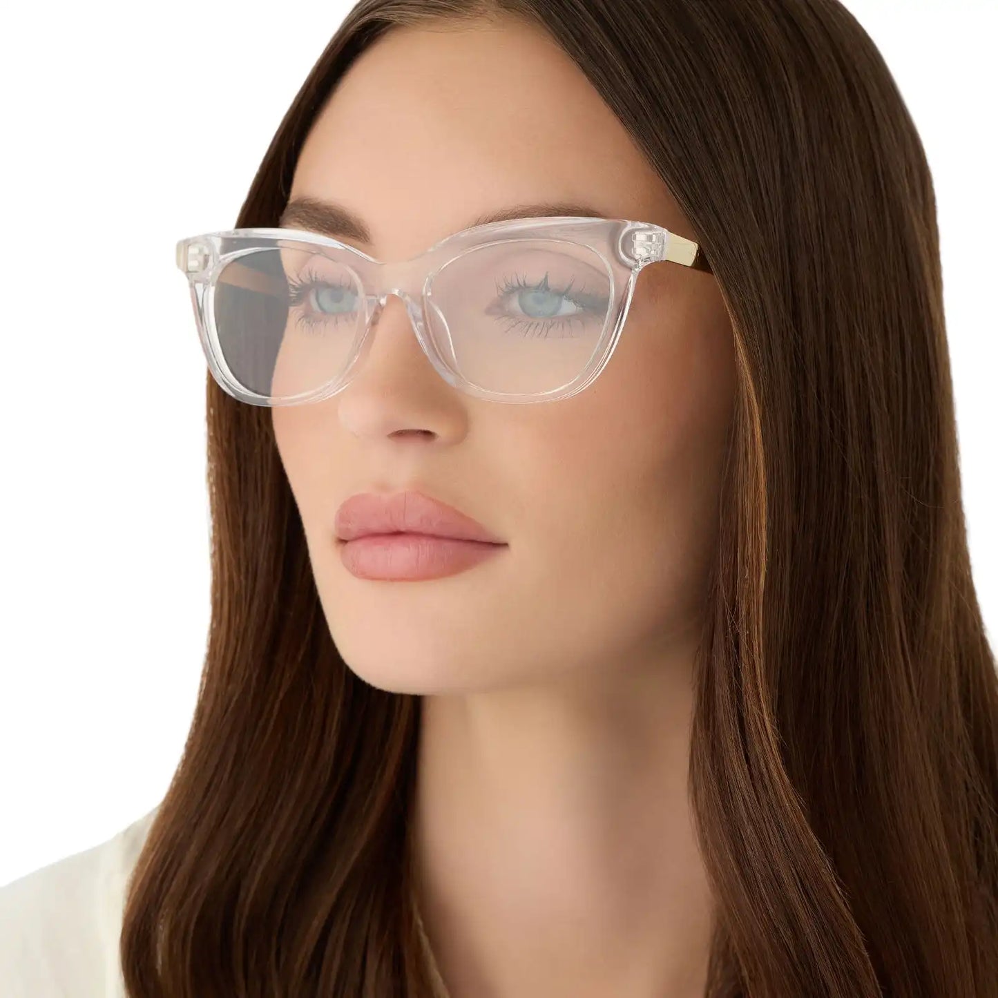 SYLVIA - CRYSTAL CLEAR + GLASSES