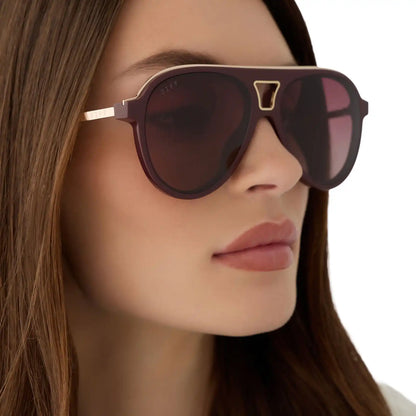 TOSCA III - RUGBY RED + BURGUNDY GRADIENT + POLARIZED SUNGLASSES