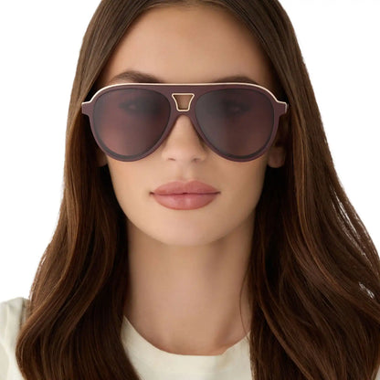 TOSCA III - RUGBY RED + BURGUNDY GRADIENT + POLARIZED SUNGLASSES