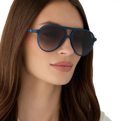 TOSCA II - CLUBHOUSE BLUE + GREY GRADIENT SUNGLASSES