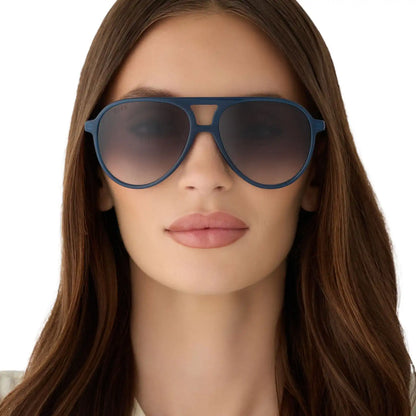 TOSCA II - CLUBHOUSE BLUE + GREY GRADIENT SUNGLASSES