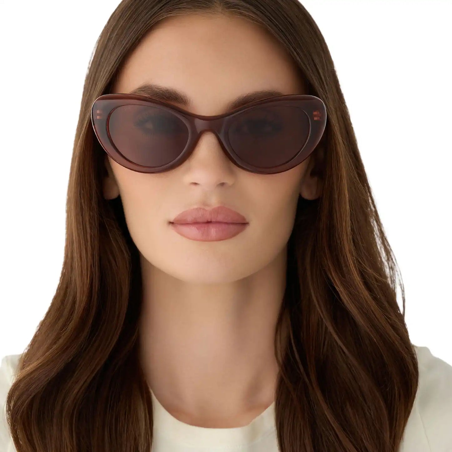 ZARIA - CAFÉ OLE + BROWN SUNGLASSES