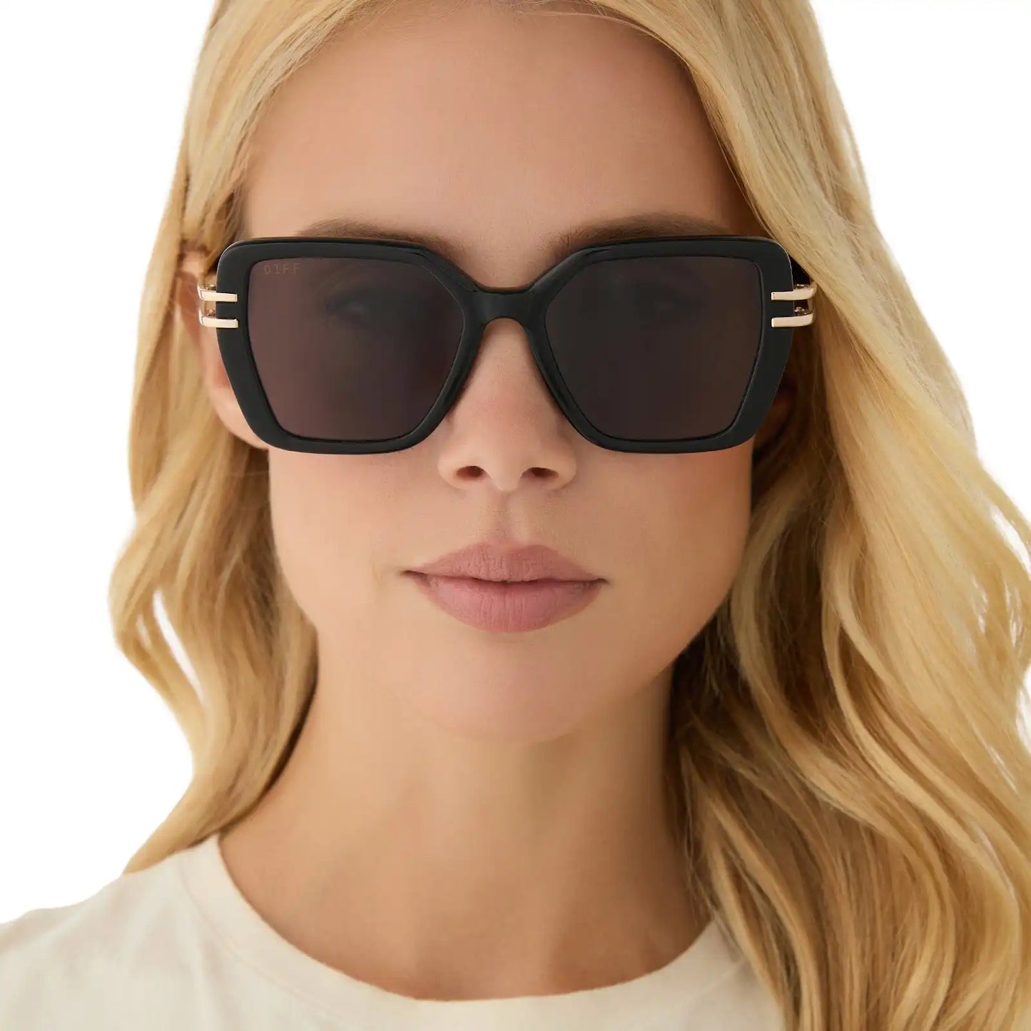 DASHA - BLACK + GREY SUNGLASSES