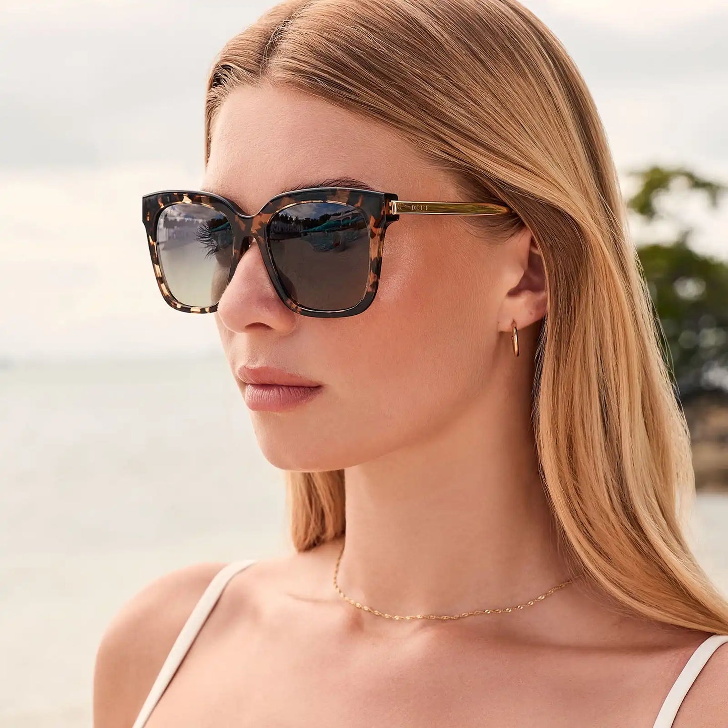 BELLA - ESPRESSO TORTOISE + GREY GRADIENT + POLARIZED SUNGLASSES