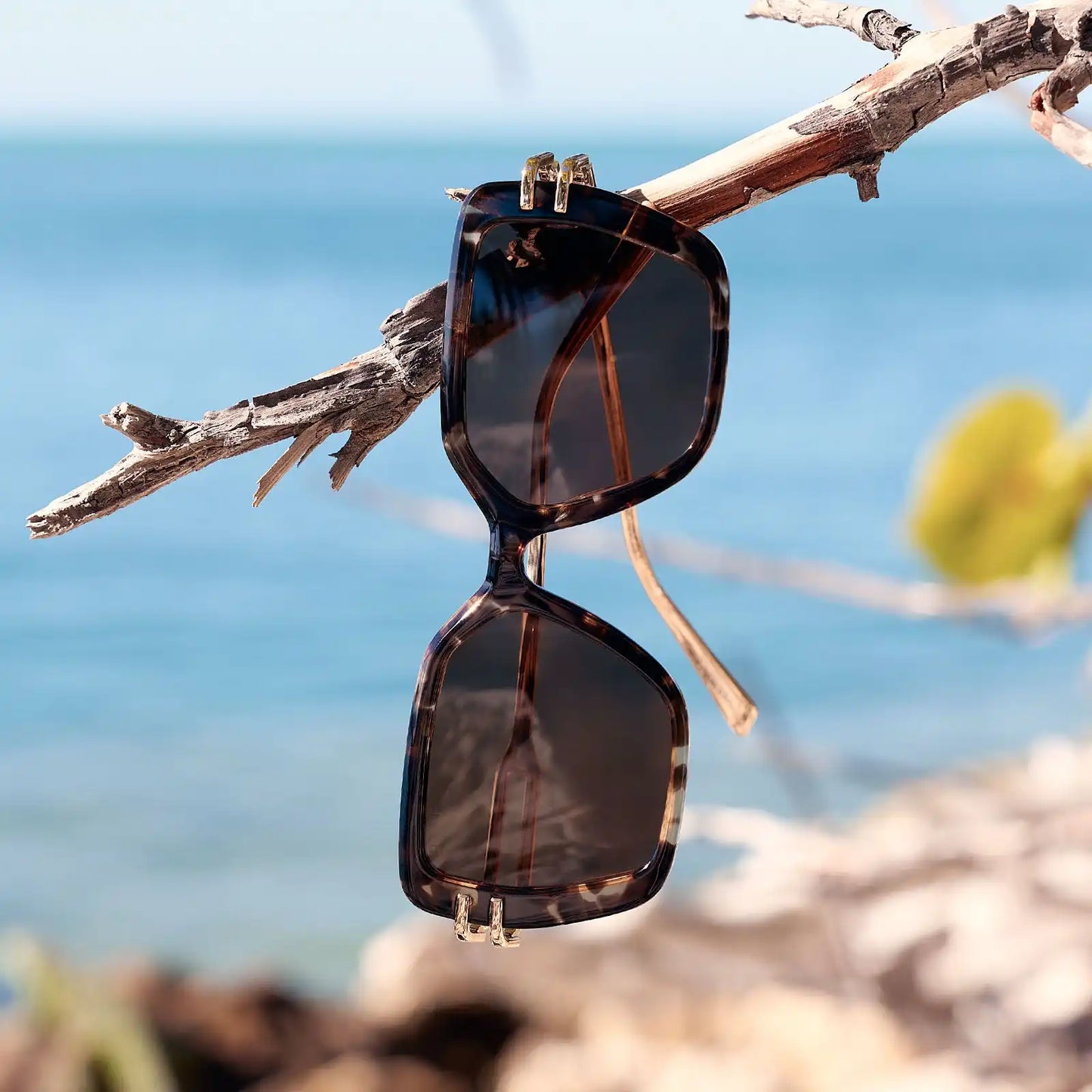 DASHA - ESPRESSO TORTOISE + GOLD + BROWN + POLARIZED SUNGLASSES
