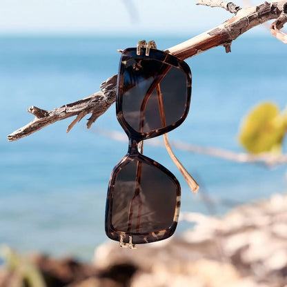 DASHA - ESPRESSO TORTOISE + GOLD + BROWN + POLARIZED SUNGLASSES