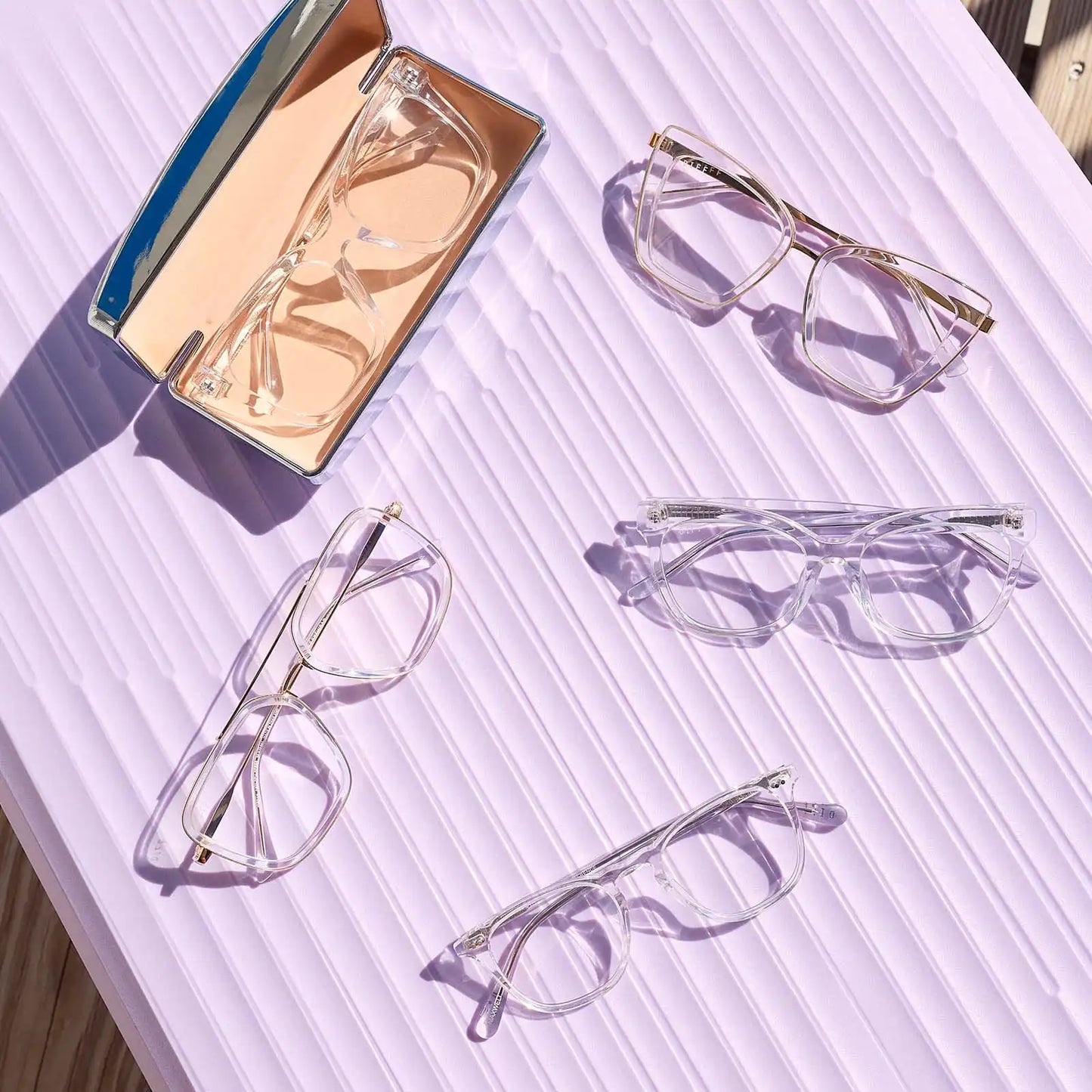 WINSTON - CLEAR CRYSTAL + GLASSES