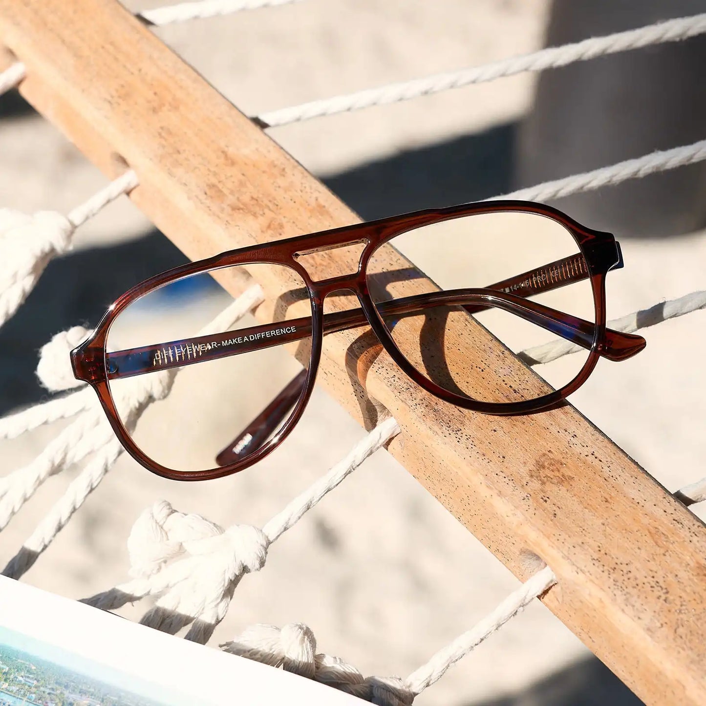 TATUM - WHISKEY CRYSTAL + BLUE LIGHT READERS