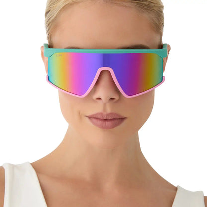 SPIKE - TURQUOISE + PINK RUSH MIRROR + POLARIZED SUNGLASSES