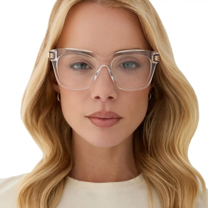 BELLA XS - CLEAR CRYSTAL + GOLD + GLASSES