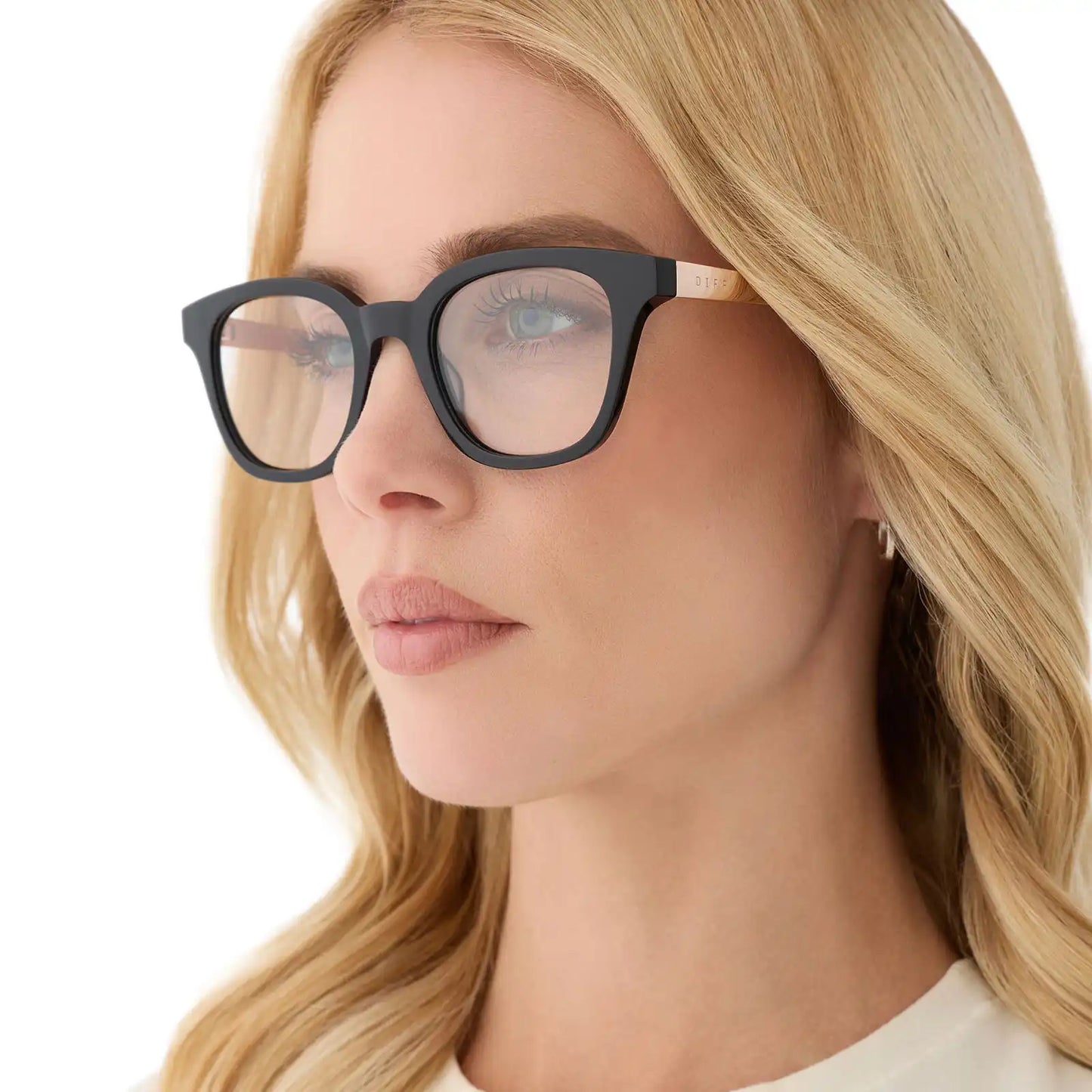 BRIDGET - BLACK + GOLD + BLUE LIGHT GLASSES