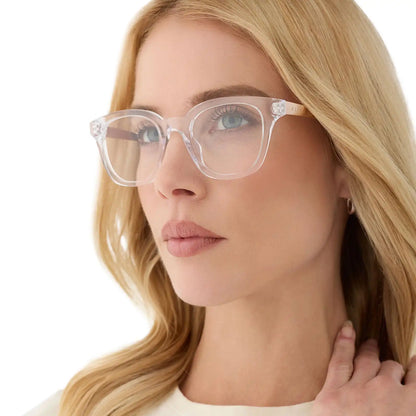 BRIDGET - CLEAR + GOLD + GLASSES
