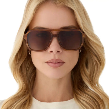 CAMERON - TAWNY TORTOISE + BROWN GRADIENT + POLARIZED SUNGLASSES