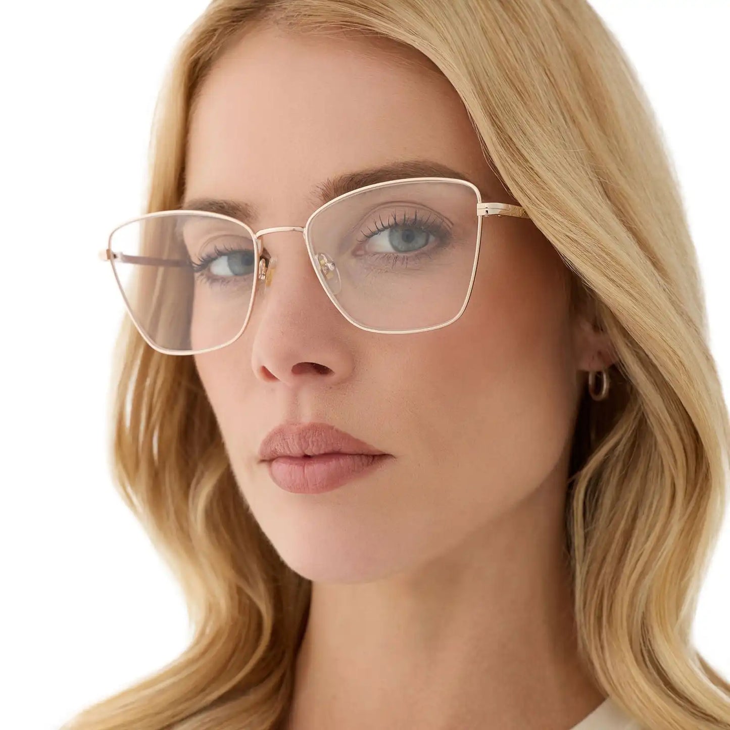 CONNIE - GOLD + BLUE LIGHT GLASSES