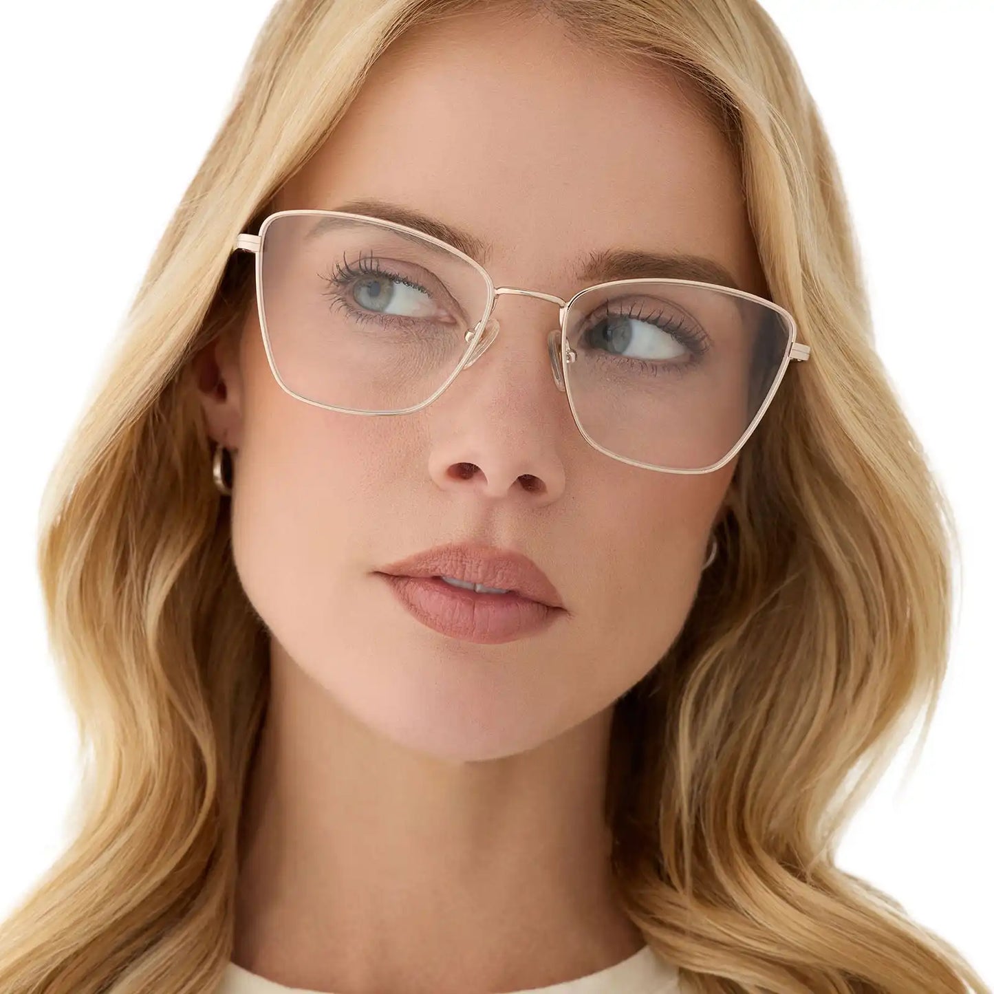CONNIE - GOLD + GLASSES