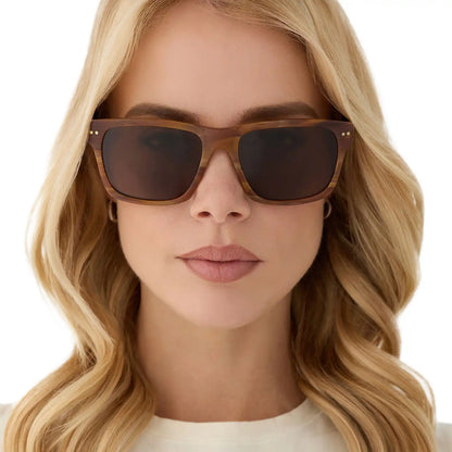 GINO XL - LONGHORN + BROWN + POLARIZED SUNGLASSES