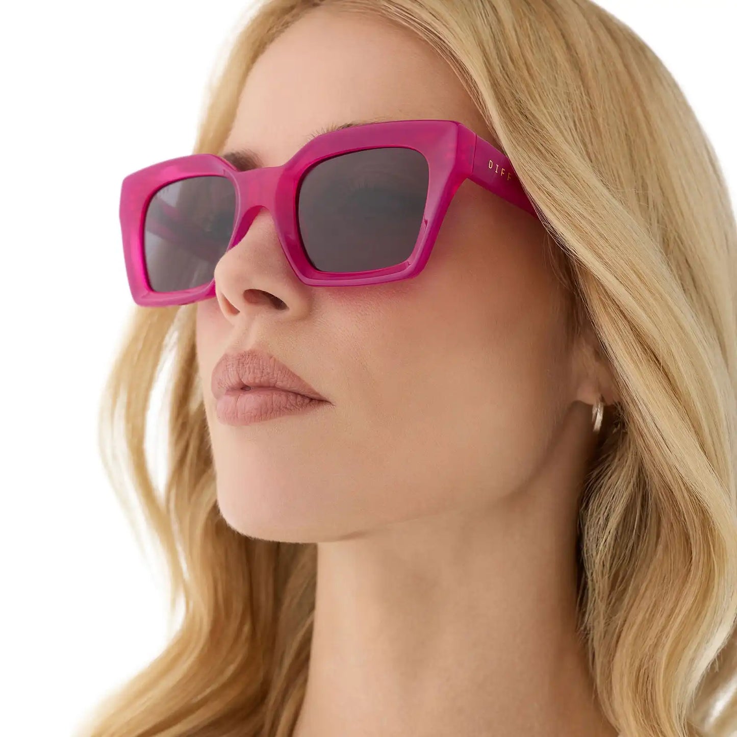GREER - BRIGHT TULIP + GREY SUNGLASSES