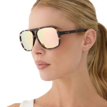 HANGTIME - SPORT TORTOISE + CHAMPAGNE MIRROR + POLARIZED SUNGLASSES