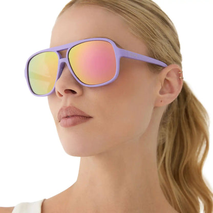 HANGTIME - MATTE LAVENDER + SHERBET MIRROR + POLARIZED SUNGLASSES