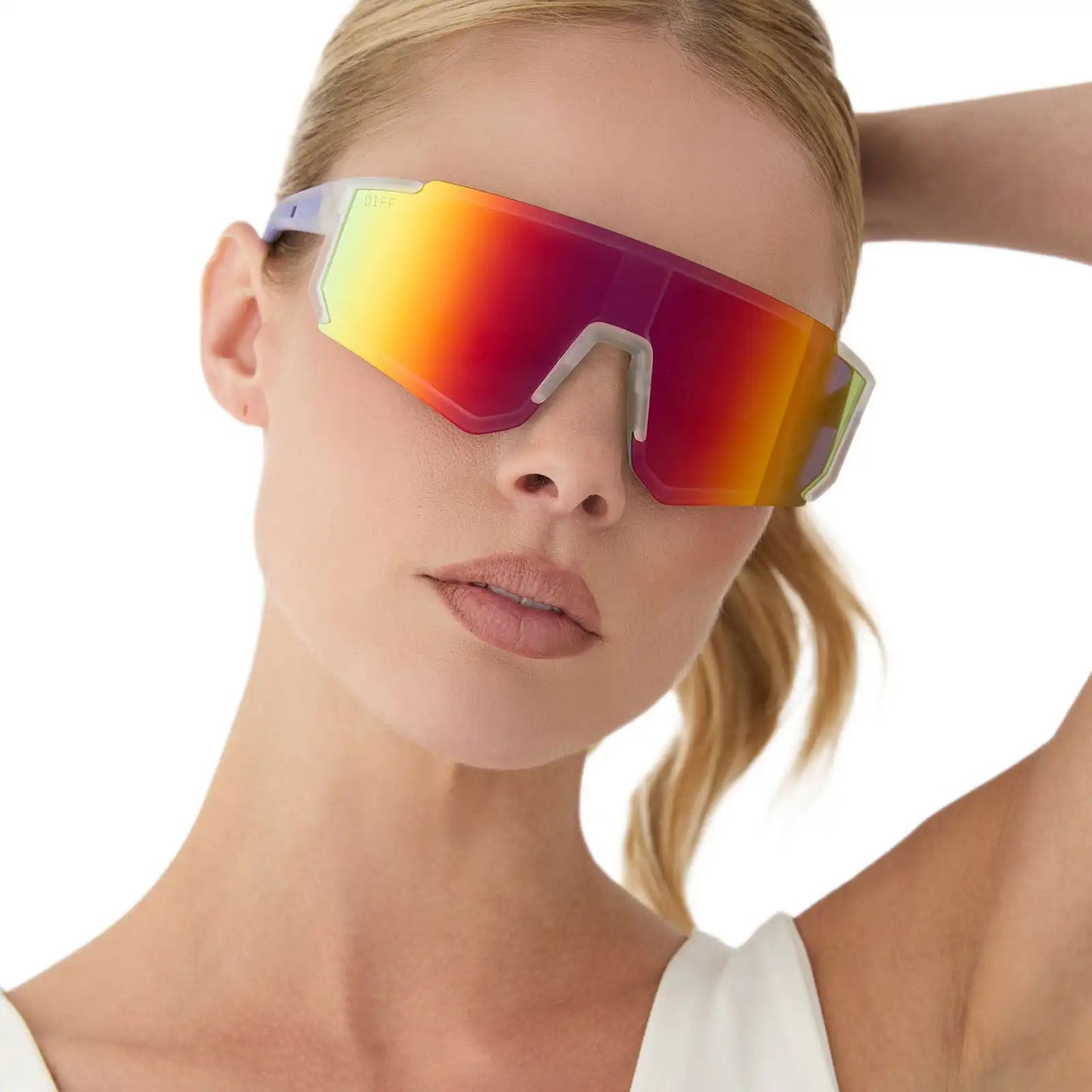 HEAT - CRYSTAL CLEAR + RAINBOW MIRROR + POLARIZED SUNGLASSES