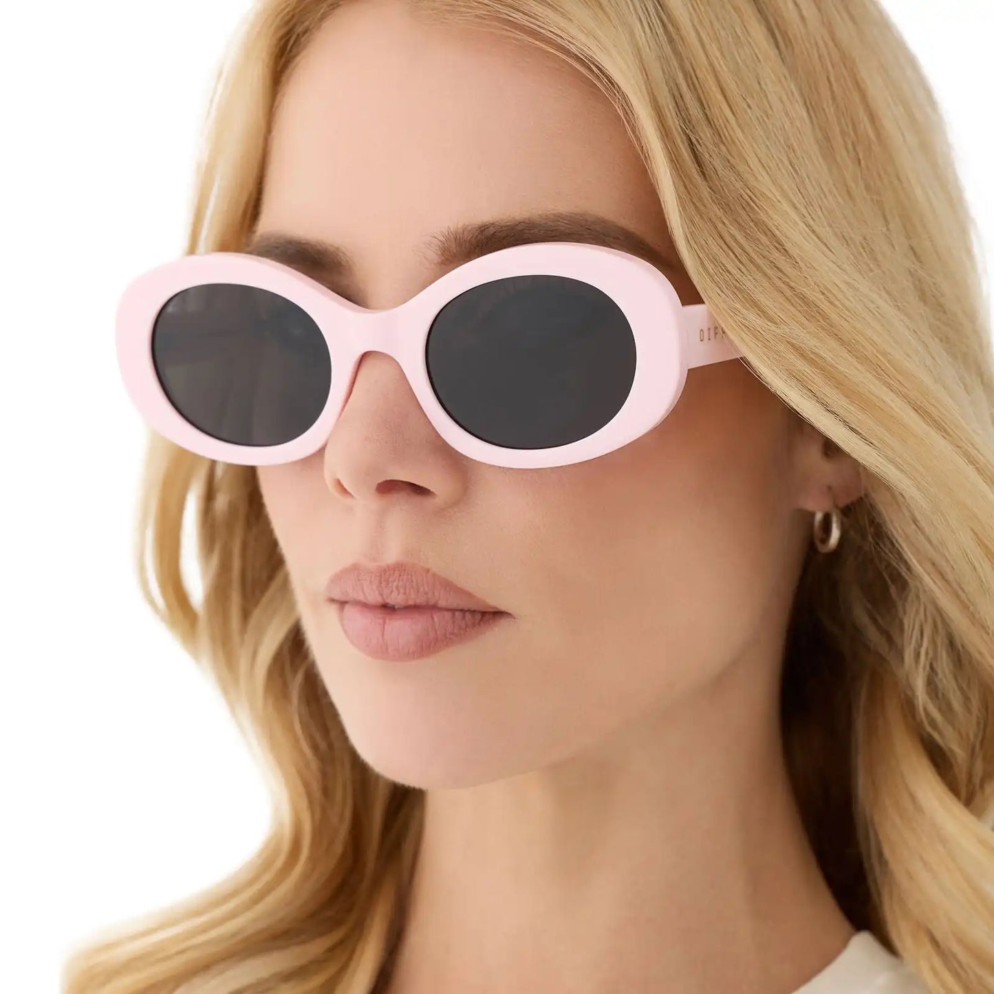 LAINEY - POWDER PINK + GREY + POLARIZED SUNGLASSES