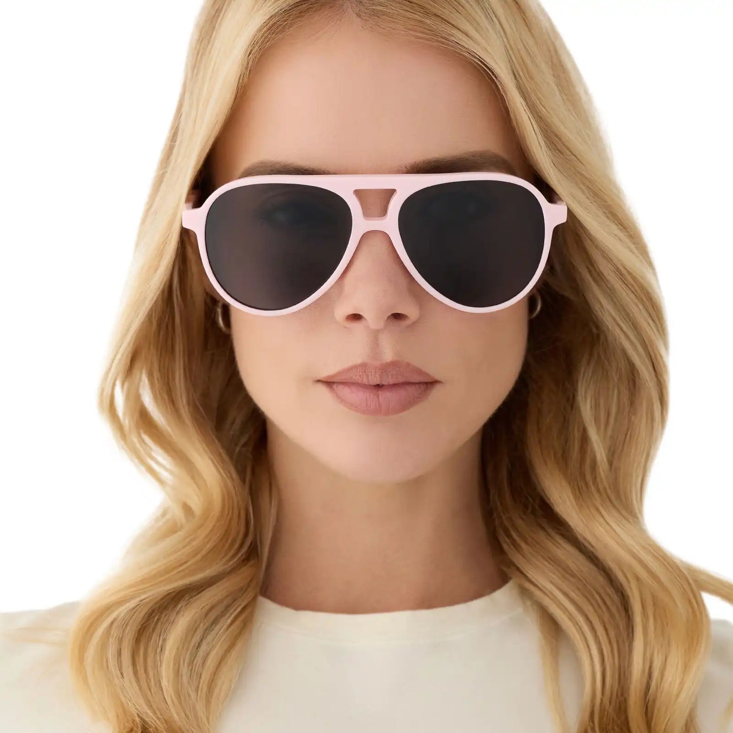 TOSCA II - POWDER PINK + GREY SUNGLASSES