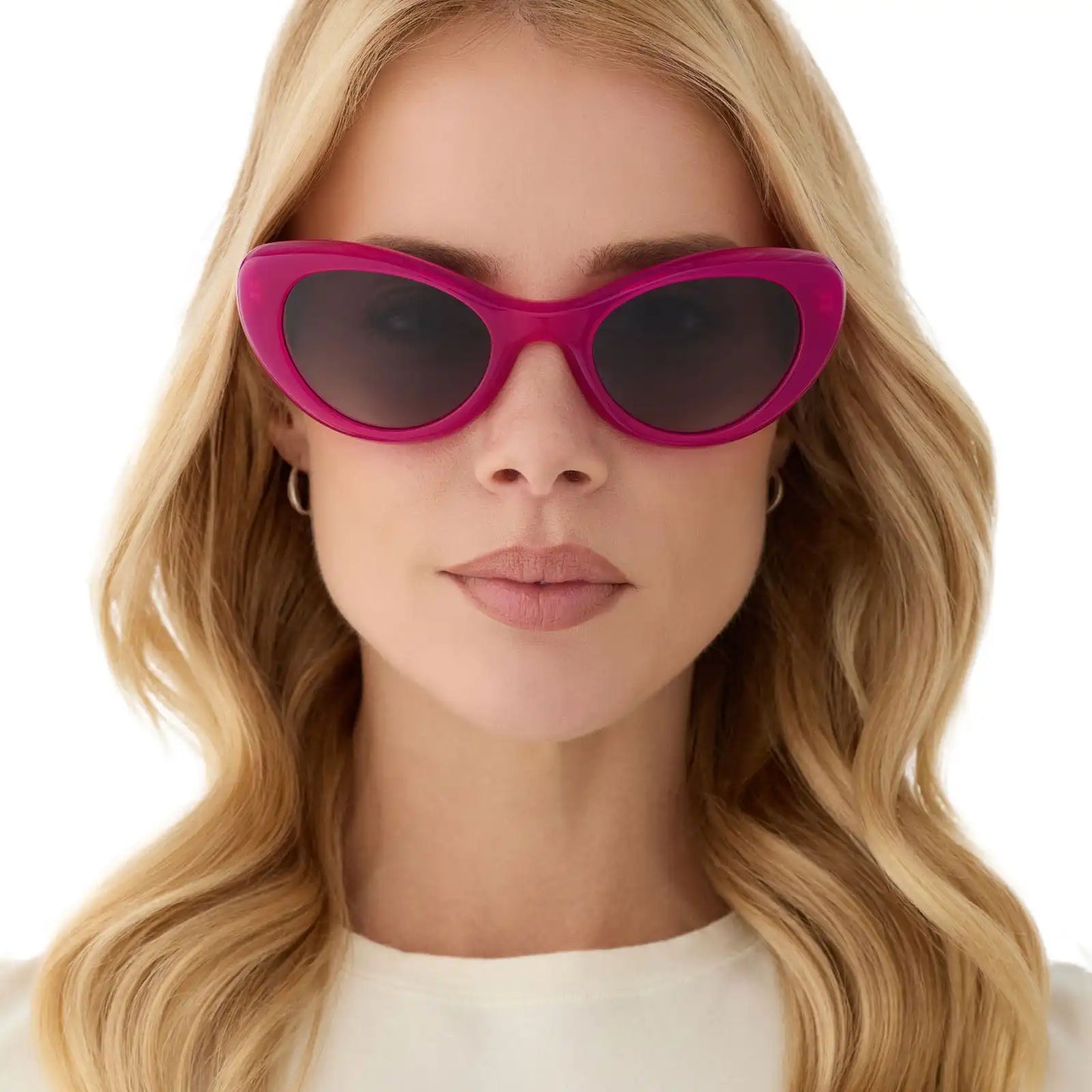 ZARIA - BRIGHT TULIP + GREY GRADIENT + POLARIZED SUNGLASSES