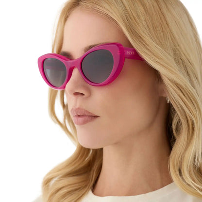ZARIA - BRIGHT TULIP + GREY GRADIENT + POLARIZED SUNGLASSES