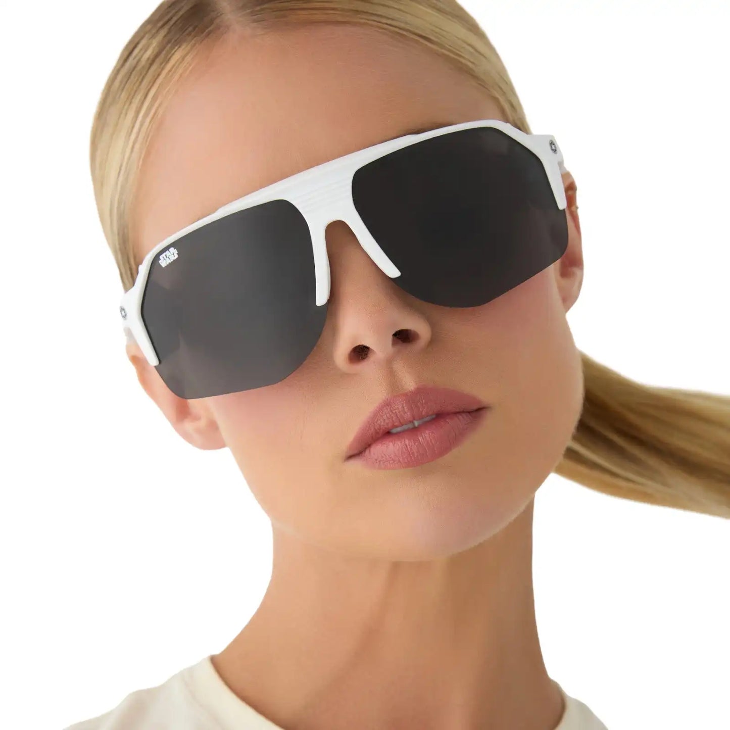STORMTROOPER SPORT - GALACTIC WHITE + CATEGORY 3 POLARIZED DARK GREY SUNGLASSES