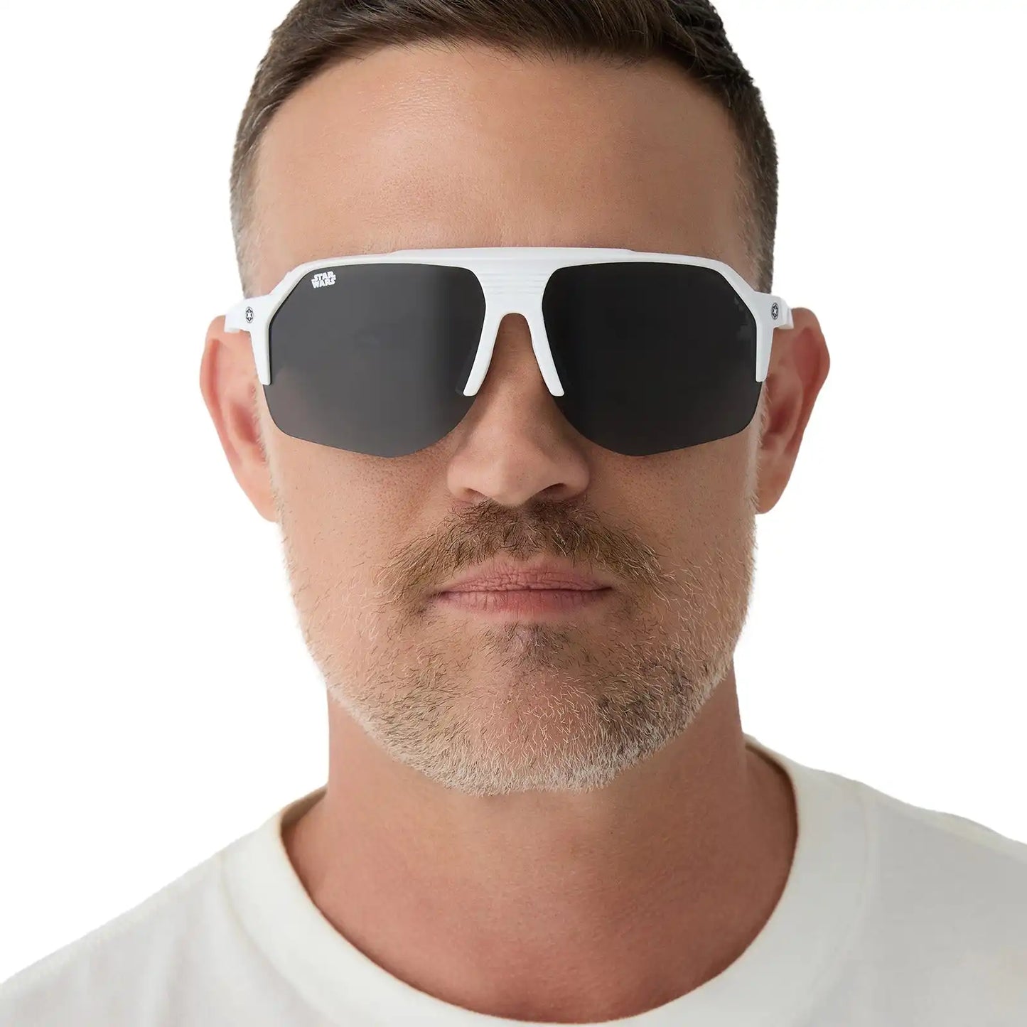 STORMTROOPER SPORT - GALACTIC WHITE + CATEGORY 3 POLARIZED DARK GREY SUNGLASSES