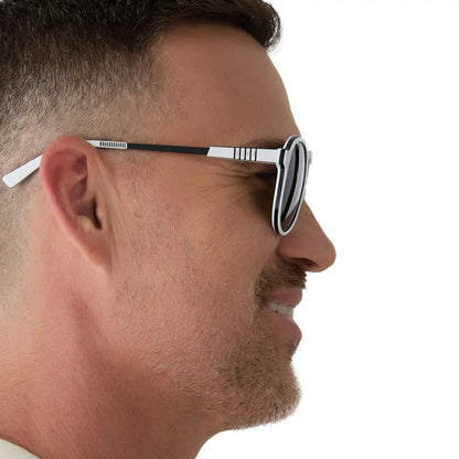 STORMTROOPER - GALACTIC WHITE + BLACK POLARIZED SUNGLASSES