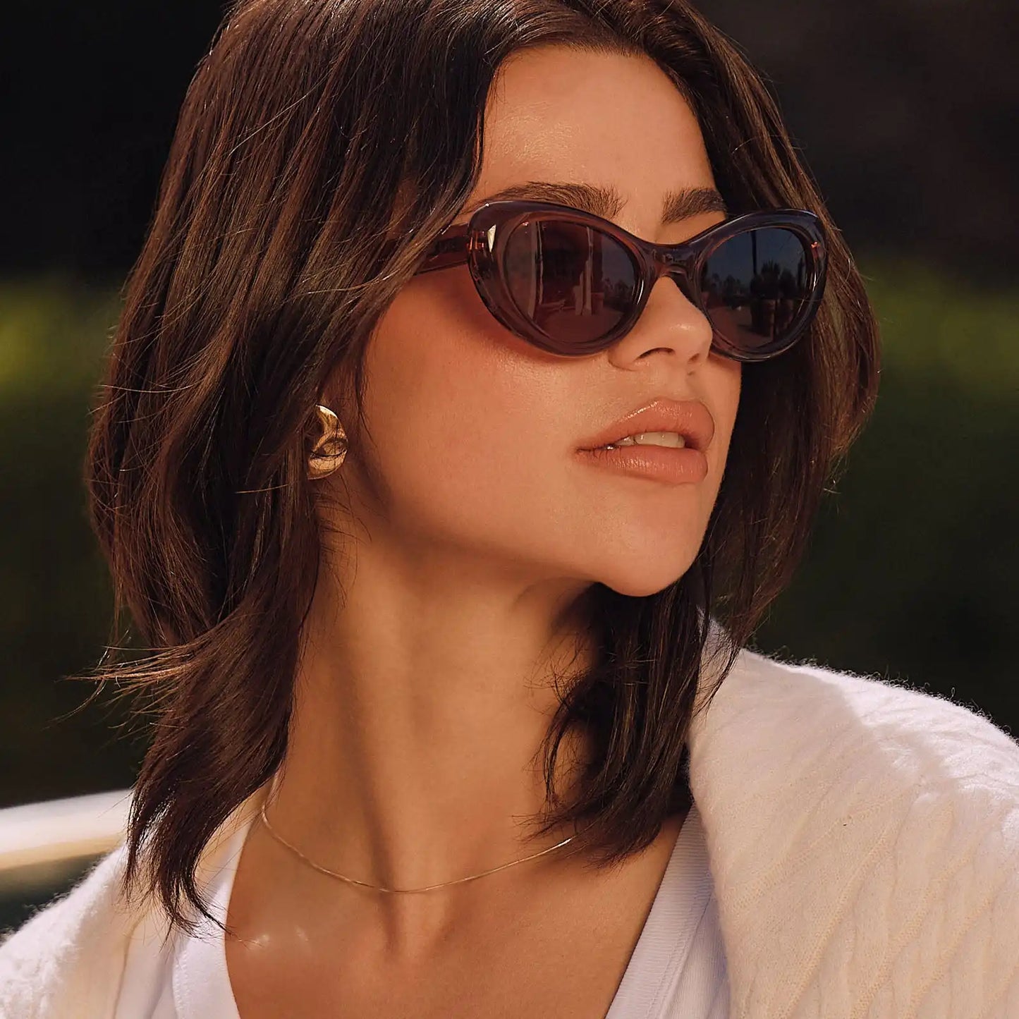 ZARIA - CAFÉ OLE + BROWN SUNGLASSES