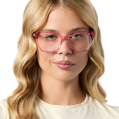 MAISIE - CANDY PINK CRYSTAL + GLASSES
