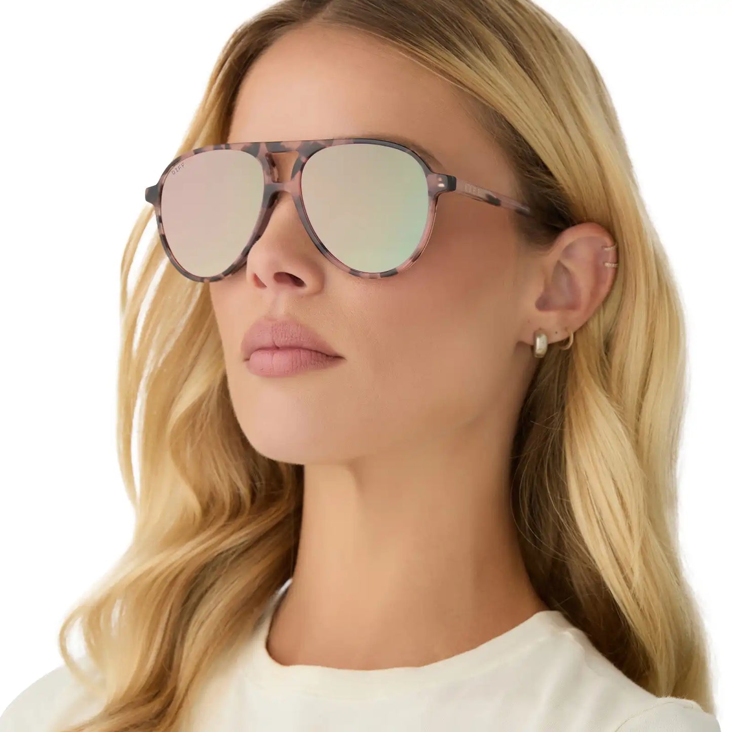 TOSCA II - HIMALAYAN TORTOISE + TAUPE MIRROR SUNGLASSES