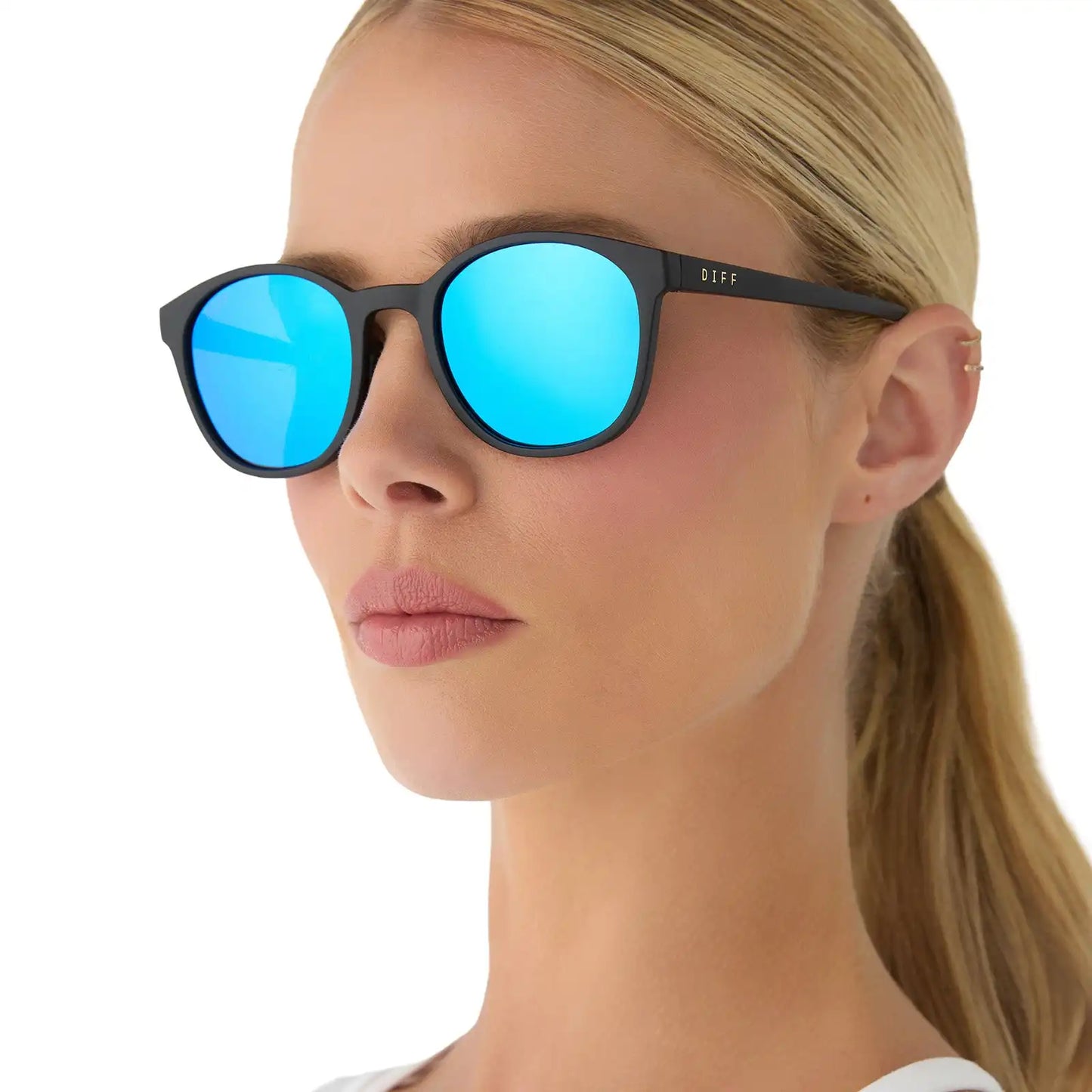 VOLLEY - MATTE BLACK + BLUE MIRROR + POLARIZED SUNGLASSES