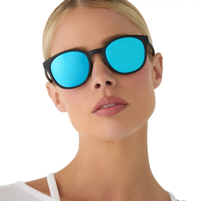 VOLLEY - MATTE BLACK + BLUE MIRROR + POLARIZED SUNGLASSES