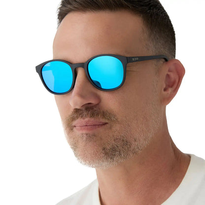 VOLLEY - MATTE BLACK + BLUE MIRROR + POLARIZED SUNGLASSES