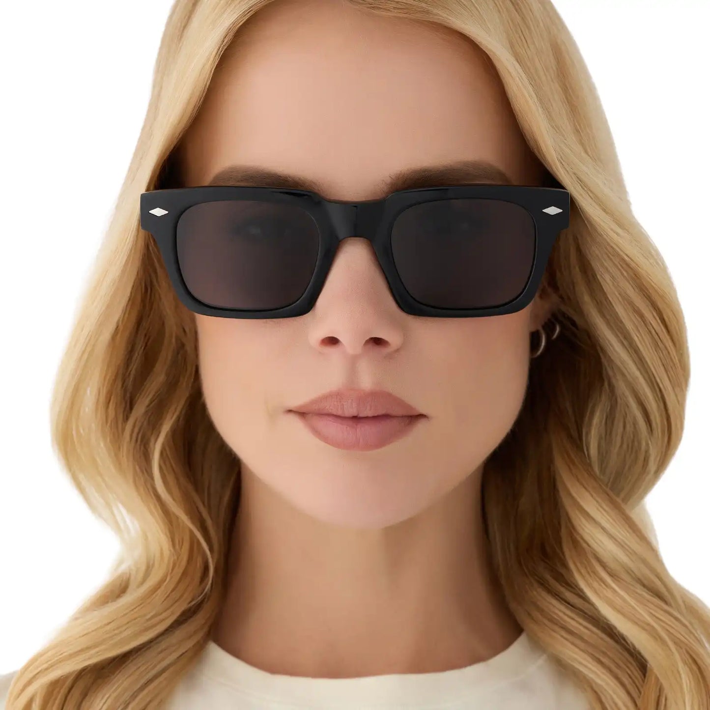 KAYCE DUTTON - CLASSIC BLACK + GREY + POLARIZED SUNGLASSES