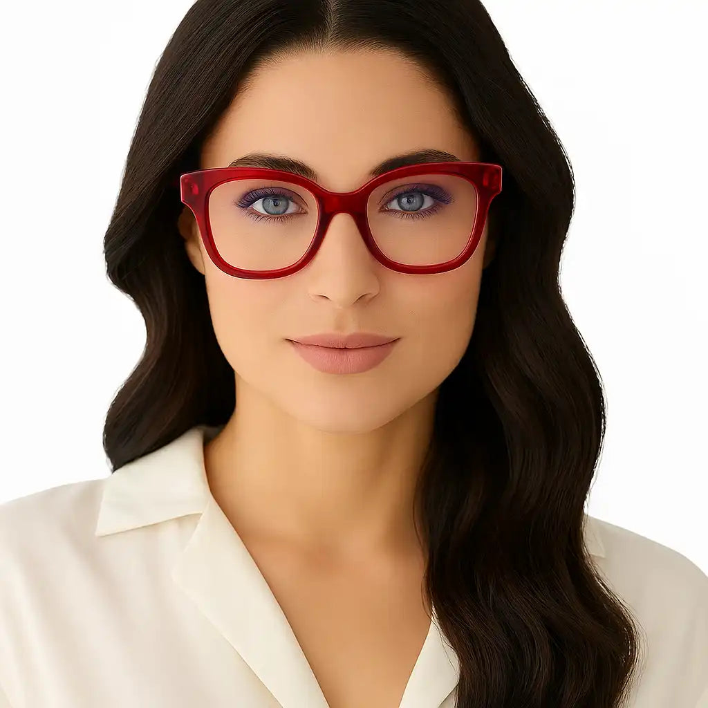 AVA - RED CHERRY + BLUE LIGHT READERS