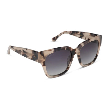 BELLA II - CREAM TORTOISE + GREY GRADIENT SUNGLASSES