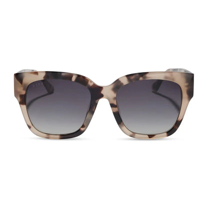 BELLA II - CREAM TORTOISE + GREY GRADIENT SUNGLASSES