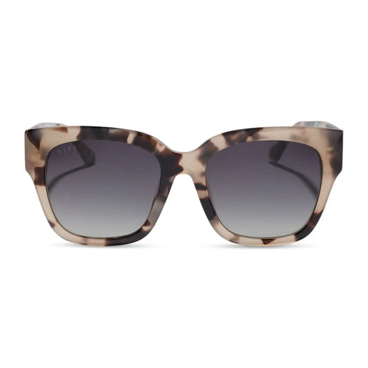 BELLA II - CREAM TORTOISE + GREY GRADIENT SUNGLASSES