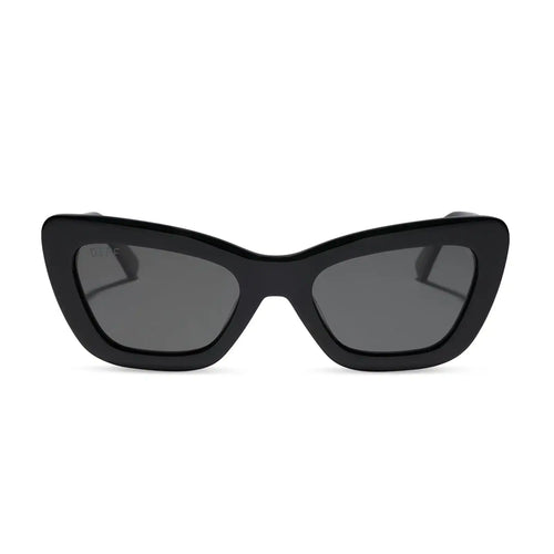 ADRIANA - BLACK + GREY + POLARIZED SUNGLASSES